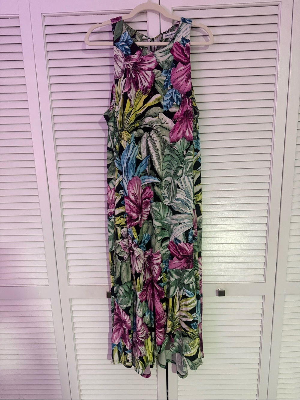 Tommy Bahama Floral Maxi Tank Dress - Pink, Green, Blue